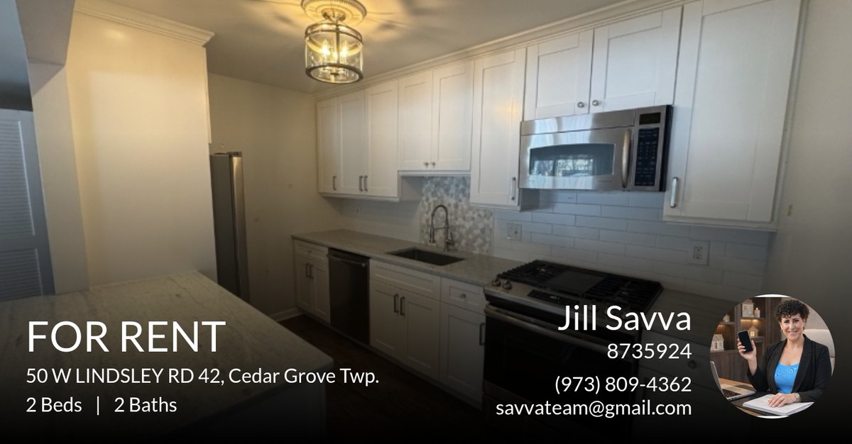 Savvateam's tweet photo. Know someone who is looking for a new home to rent? Tag them below to show them this great opportunity! Don't hesitate to give me a call at (973) 809-4362 with any questions.

Jill Savva Broker Associate
C21 Cedarcrest... https://t.co/5V4AZpSx9A https://t.co/VSLP4y64sr