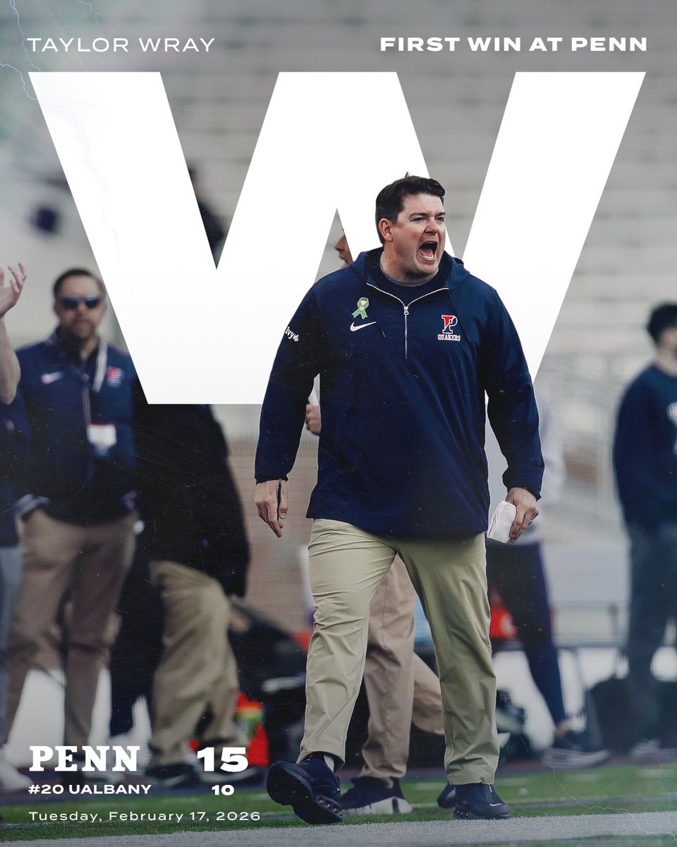 First of many! Congratulations, Coach!

#FightOnPenn 🔴🔵