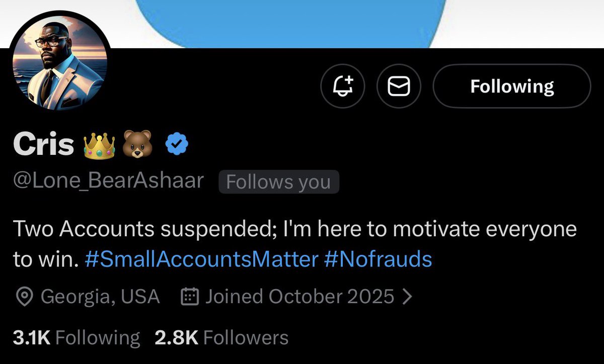 I wanna help boost my new follower, <a href="/Lone_BearAshaar/">Cris 👑🐻</a> , to 3K🚀