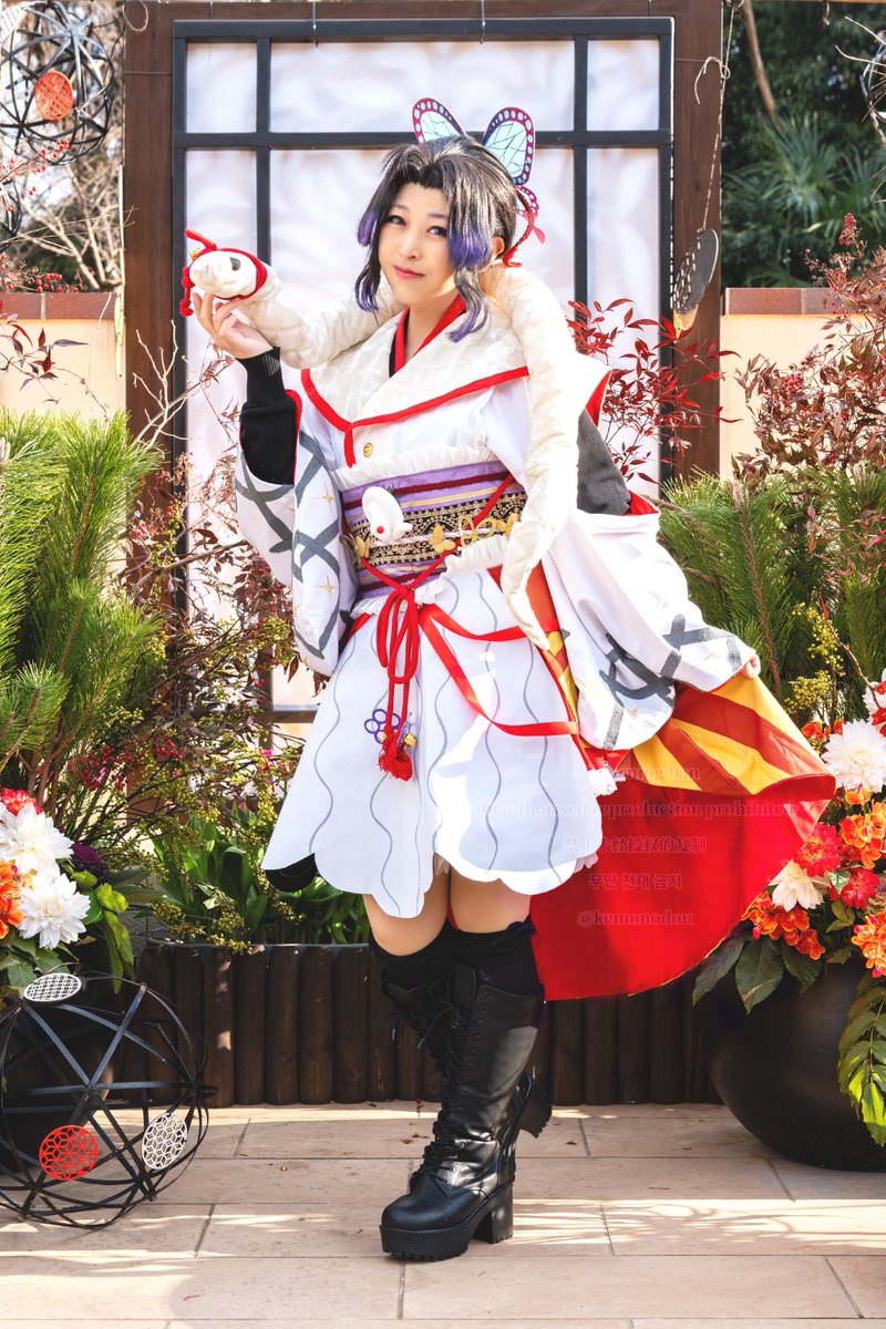 鬼滅の刃】コスプレ 蟲柱🦋胡蝶しのぶ ufotable Cafe🎍お正月イベント
