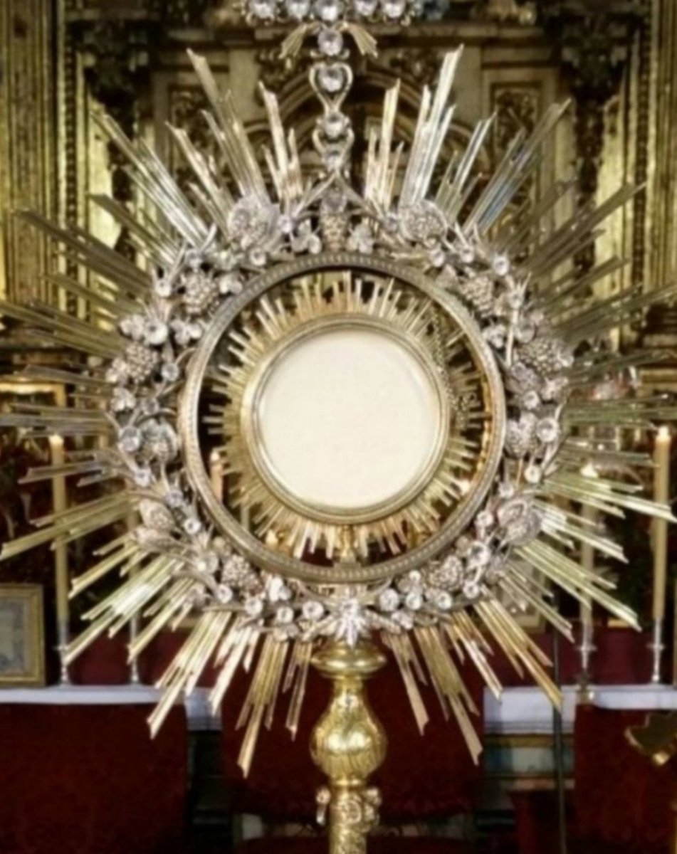 CarolBV7's tweet photo. Alabado Sea El Santísimo Sacramento Del Altar Cuando Jesús Está Corporalmente Presente En Nosotros Por La Santa Comunión Los Ángeles Nos Rodean Como Una Guardia De Amor https://t.co/ZLB55jMCy9