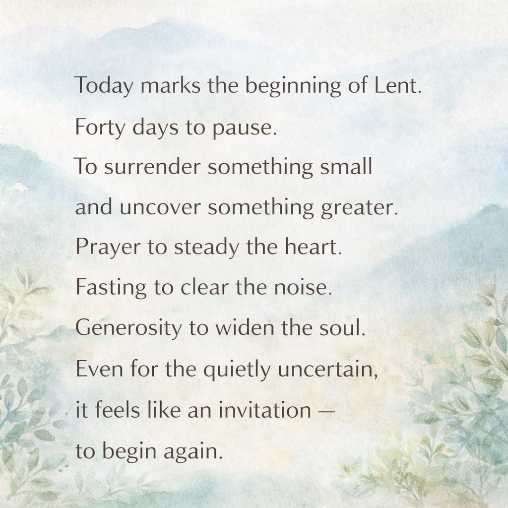 Today is the beginning of Lent in the Christian Calendar. Today is Ash Wednesday. I wrote these words for the non-believer and non-practicing Christian, like myself, because we also need time out to reflect and repair.