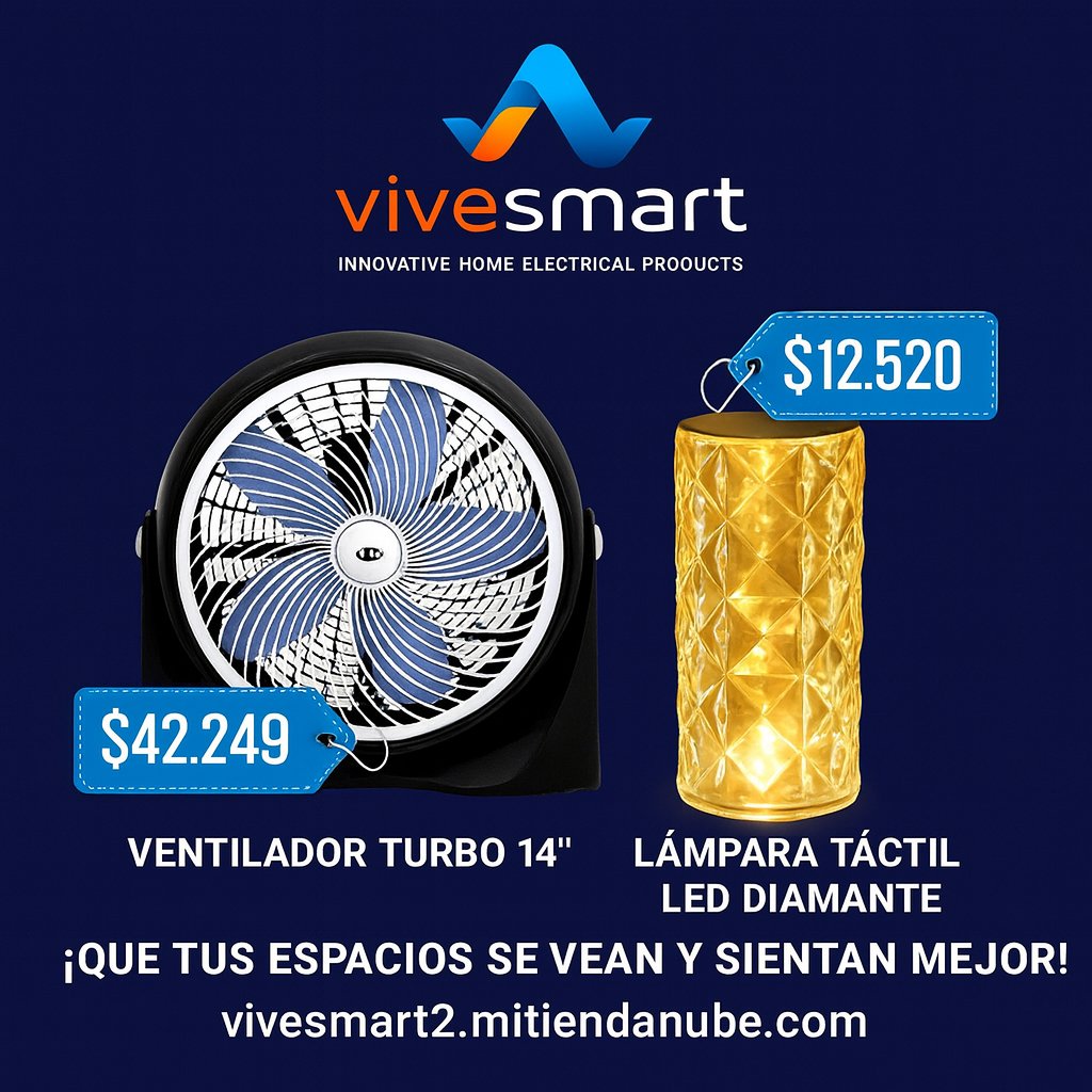 vive_smart2's tweet photo. 🌬️ Refrescate con potencia, ilumina con encanto: ViveSmart te trae productos que transforman tu espacio.

🛒 Comprá fácil, recibí rápido: encontrá estos y más en 👉 https://t.co/0C46tL48pv https://t.co/XxNw5kosTR