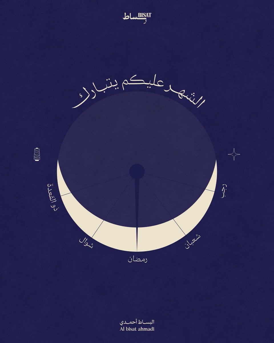 مُبارك علينا وعليكم الشَهر الفضيل 🌙💙!