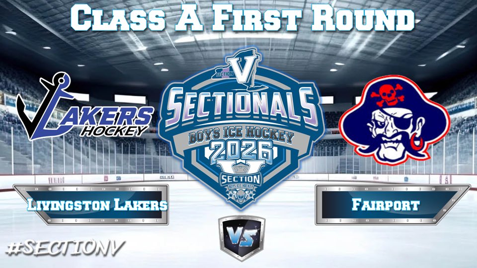 SecVAthletics's tweet photo. The @SectionVHockey first round of sectionals starts tonight.  Watch the @GeneseoCSD Livingston Lakers vs. @FCSDSports Live here: https://t.co/t7Lr7FQKFA https://t.co/ZfZT3VuOSm
