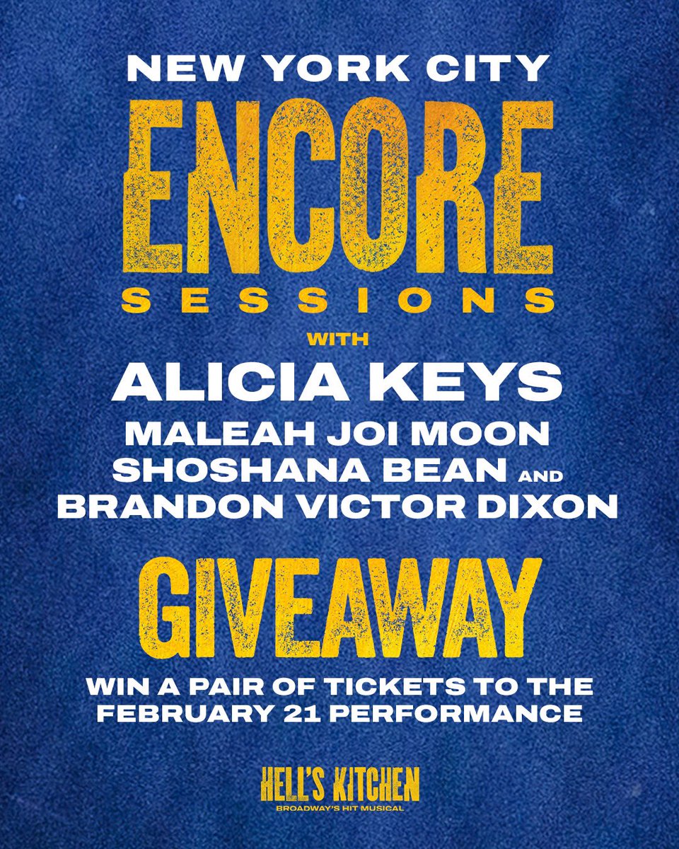 HELL'S KITCHEN: Alicia Keys’ Hit Broadway Musical tweet media