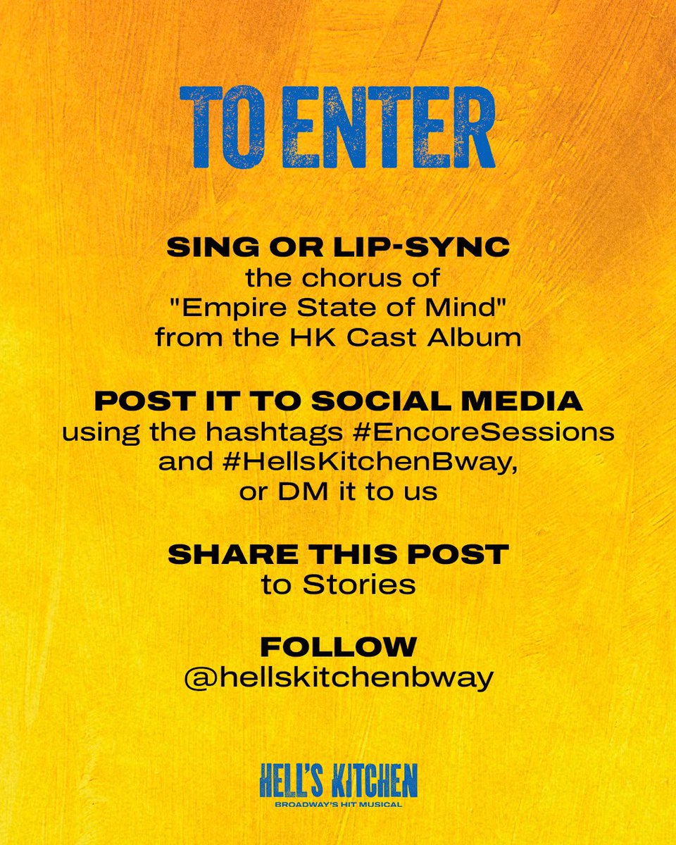 HELL'S KITCHEN: Alicia Keys’ Hit Broadway Musical tweet media