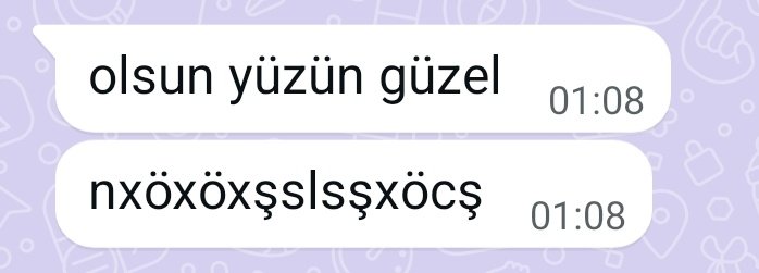 Dertlerime karşı aldığım teselliye bak... e super sorun yok o zaman wubsudbwua