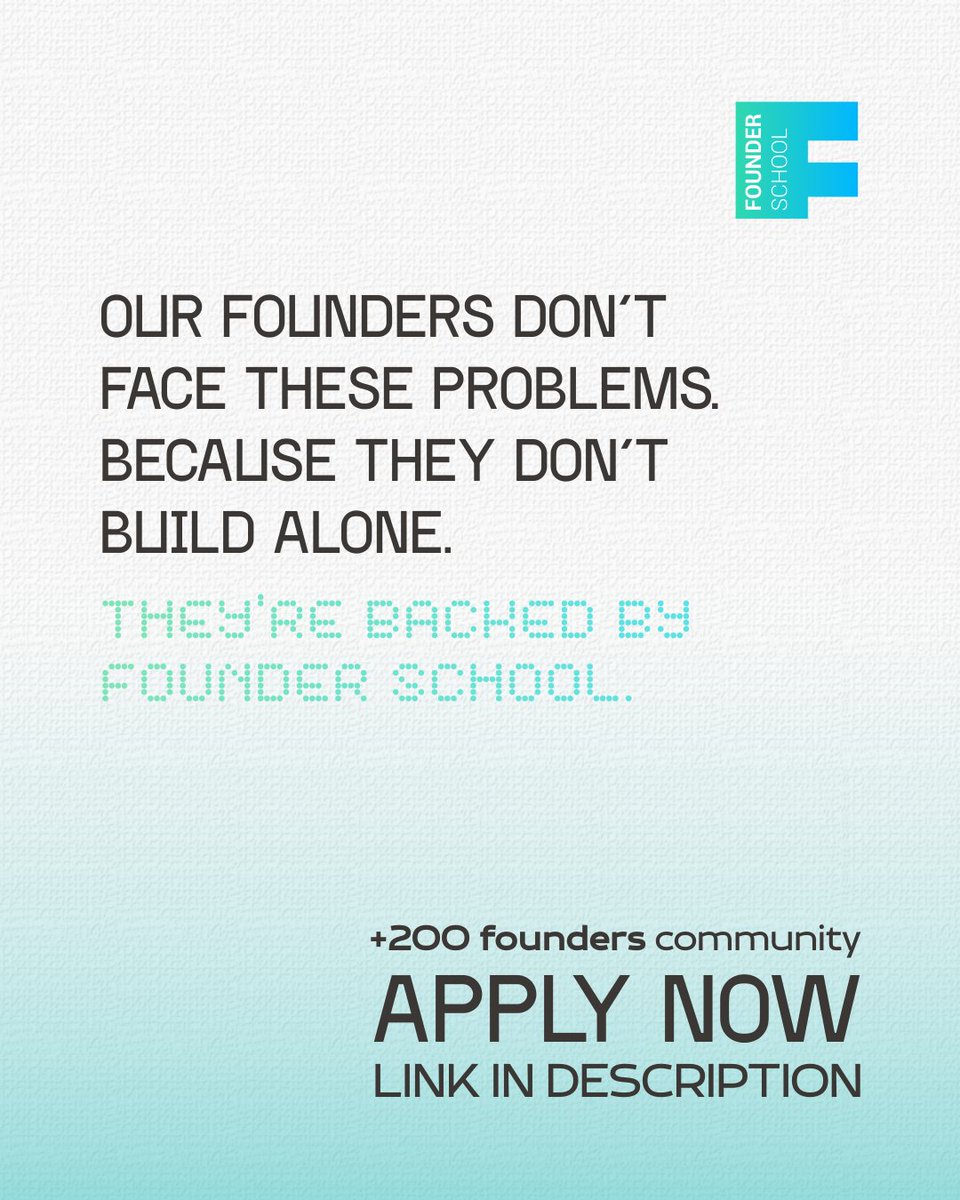 Founder School tweet media