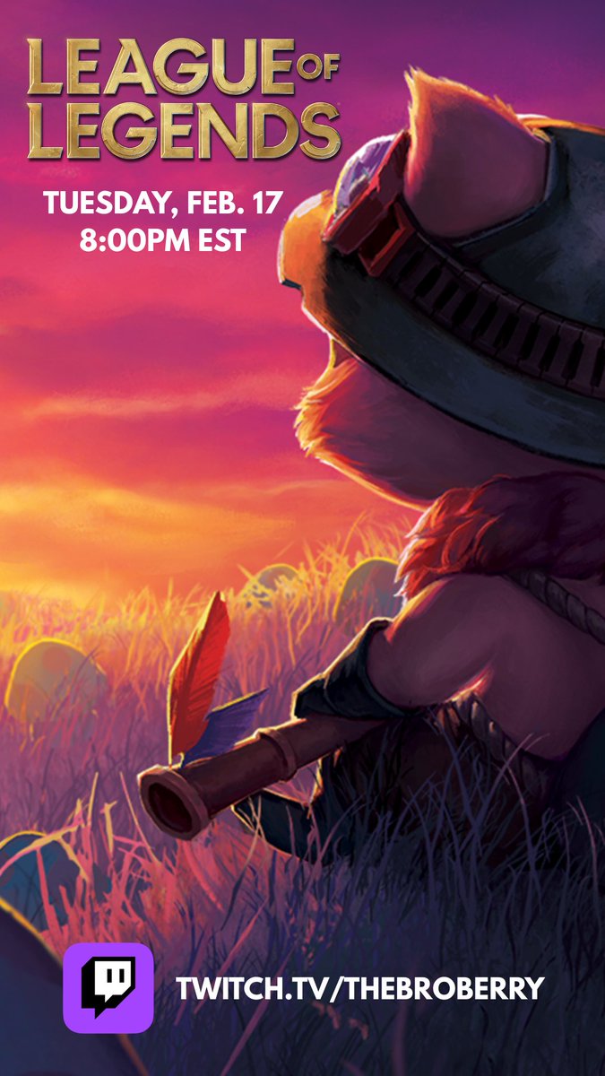 thebroberry's tweet photo. Streaming League of Legends tonight at 8:00pm EST! Come hang out on the Howling Abyss with me 🙂↕️
https://t.co/b2ebBCqF7D
#LeagueOfLegends #ARAMS #gaymer https://t.co/QruVHp2Twg