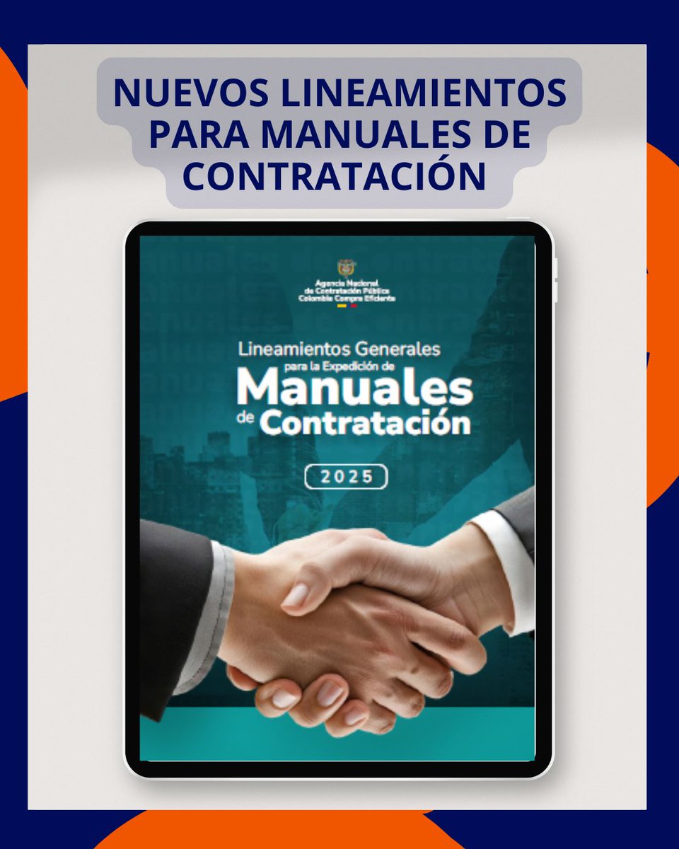 bpaabogados's tweet photo. NUEVOS LINEAMIENTOS PARA MANUALES DE CONTRATACIÓN 

📚 Colombia Compra Eficiente actualizó los Lineamientos Generales para la Expedición de Manuales de Contratación. 

💡Te contamos algunos de los cambios:

➡️ El manual deja de ser un formato administrativo y pasa a ser un instrumento de gobernanza y control. 🏛️💪🏻
➡️ Incluye parámetros claros sobre gestión de conflictos de interés, planeación estratégica, vigilancia y control contractual.⚙️👁️
➡️ Incorpora buenas prácticas en sostenibilidad ambiental, inclusión y participación ciudadana.👥
➡️ Su implementación es clave para prevenir riesgos disciplinarios y fiscales.📈

⚖️ La actualización no es opcional ni decorativa: es obligatoria y estratégica para la gestión contractual de tu entidad.

📩 Recuerda que en Beltrán Pardo  acompañamos a entidades públicas en la revisión, actualización y armonización de sus Manuales de Contratación conforme a la normativa vigente.

Consulta la Guía aquí: https://t.co/0DKCyGxxMI

#ContrataciónEstatal #BPInforma #JuntosSomosMás #MoverNosMueve