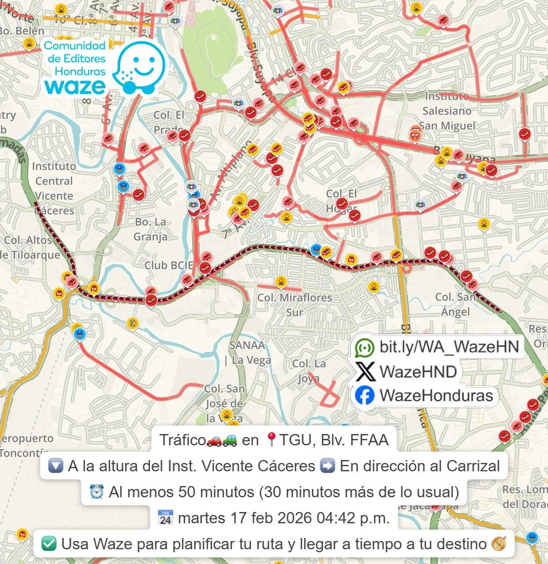 Trafico en Tegus tweet media