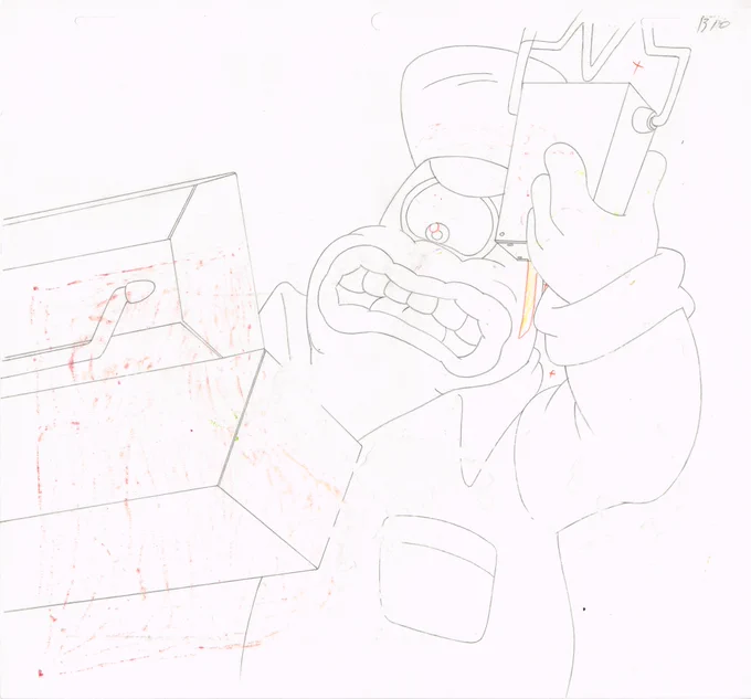 Captain N The Game Master Animation Cel and Sketches Scans of King Hippo, Eggplant Wizard and Mega Man from episode 3 The Most Dangerous Game Master.
