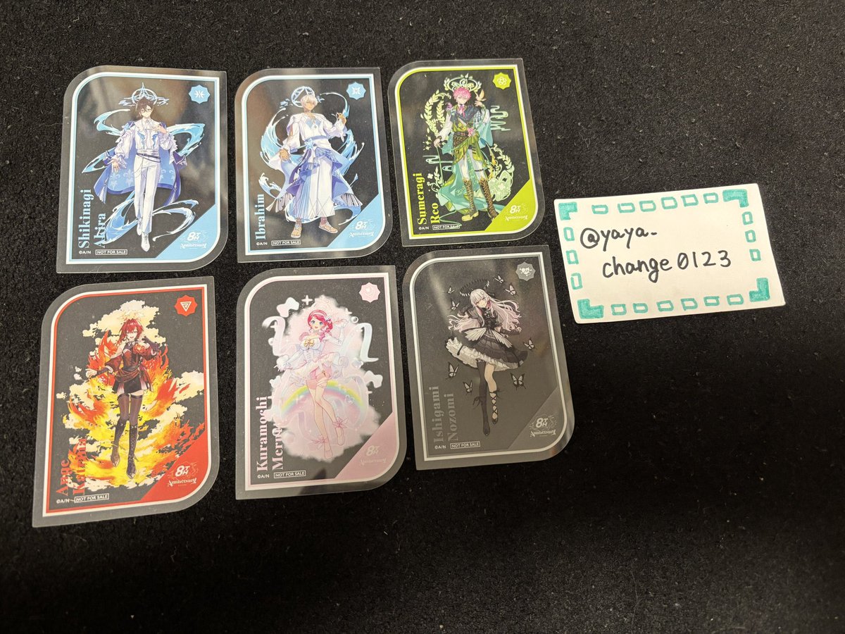 【交換】にじさんじ 8th Anniversary メタルカード NIJISANJI 特典 クリアカード

譲→🖥. 🎤.🦋⏳.⚔️.👨‍🌾.🌵
クリカ:📄.💧.👑🌸.⚖️.🧸🌙.❤️‍🩹

求→メタカ:🎲.📿🍔.♦︎☕.🌩️🦒
クリカ:🎲.📿🍔.♦︎☕.🌩️🦒.🛡
固定ポスト(同異種作品)

※譲渡可

大阪手渡し
郵送可

※ツイフィ必読