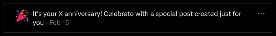 i definitely did not join "X" and it is definitely not #MyXAnniversary

i made an account on twitter dot com in february 2020. i rarely visit this fascist shithole now, and when i do follow links here i tend to regret it