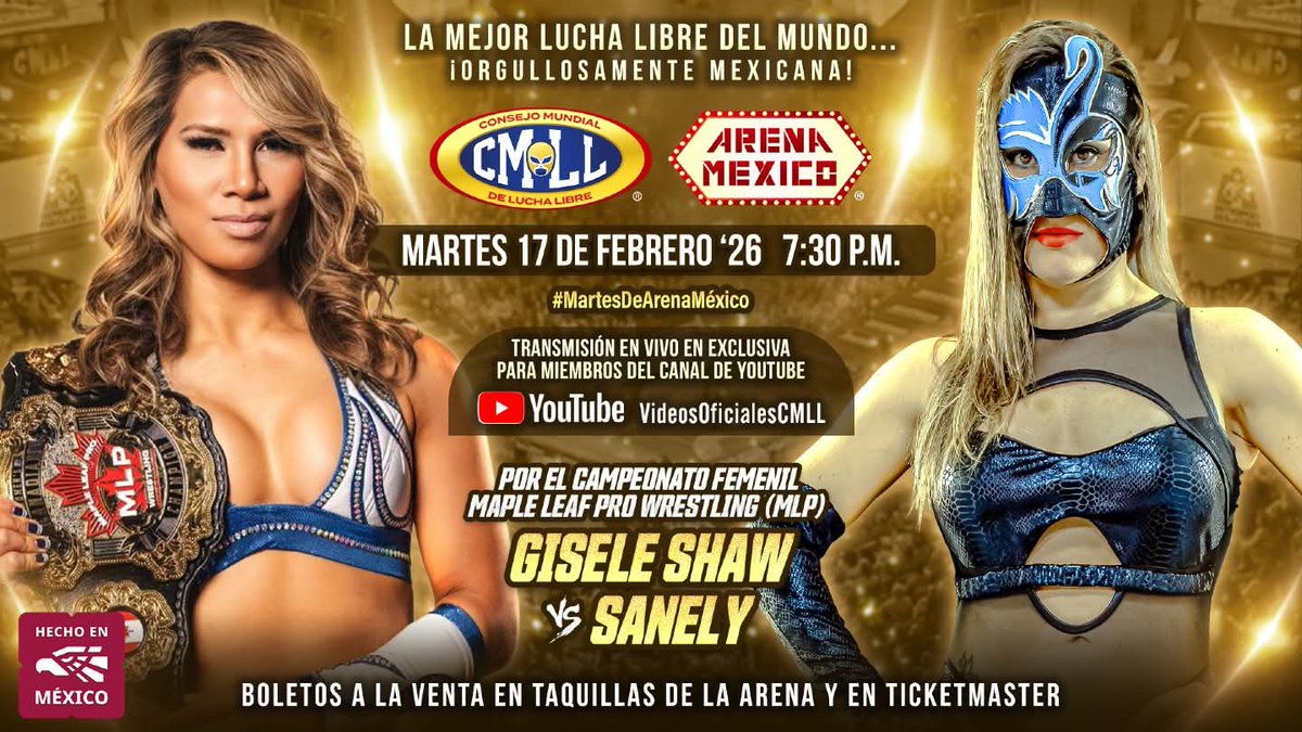 Qué gusto ver a <a href="/SanelyCMLL/">Sanely CMLL</a> disputando un título internacional... Ojalá logré el objetivo...