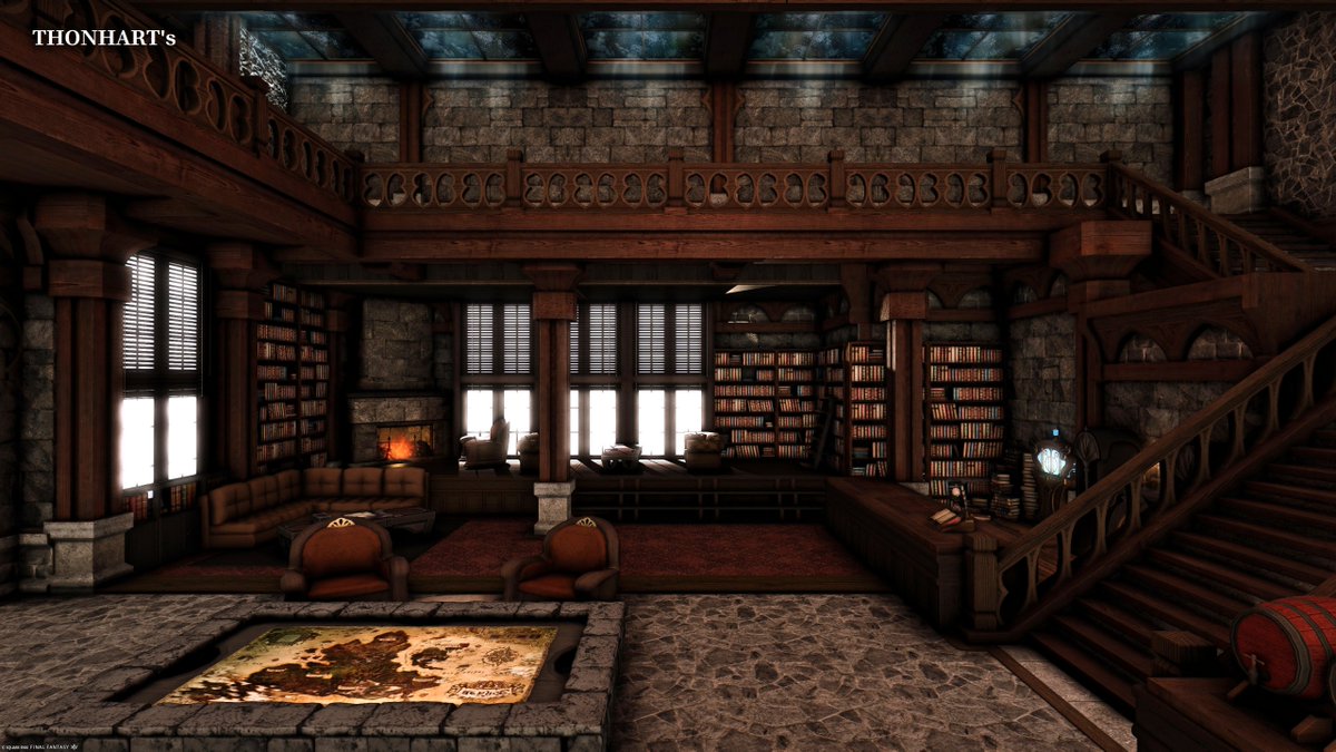 parkerthonhart's tweet photo. Collhaven [L / 2 flr]

A two-story highland tavern with a bar, reading corner, and a semi-open terrace overlooking snowy plains. Bedroom and hidden allagan lab on the second floor.

https://t.co/LZBvfvPrD9

#ffxivhousing  #ff14housing #FF14ハウジング #hgxiv #HousingEden https://t.co/McCxUaptg1