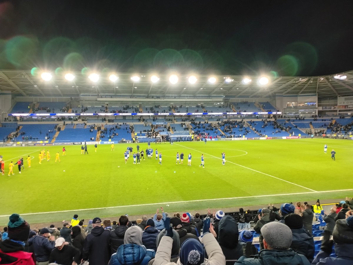Cardiff City 4 AFC Wimbledon 1
Att : 18,028

A decent start from The Dons with City a bit sloppy at times. Normal service was resumed after the break as the Bluebirds took control, moved up through the gears and crafted some lovely goals.
