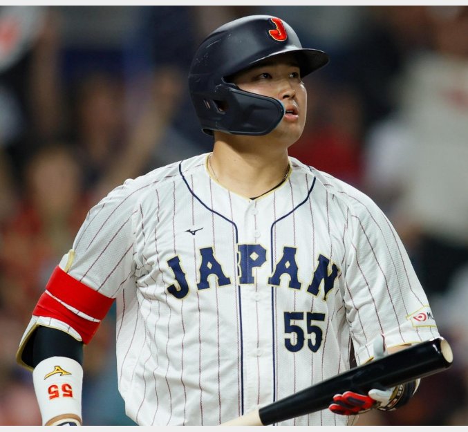 村上宗隆＝縦じまユニフォーム ヤクルトスワローズ 侍ジャパン シカゴ