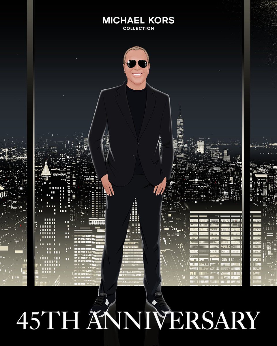 MichaelKors's tweet image. New York, New York. This #NYFW, Michael celebrated his 45th anniversary with a runway show at the iconic Met Opera House that celebrated the timeless chic of NYC.

Artwork by Jason Brooks

#MichaelKorsCollection #NYFW