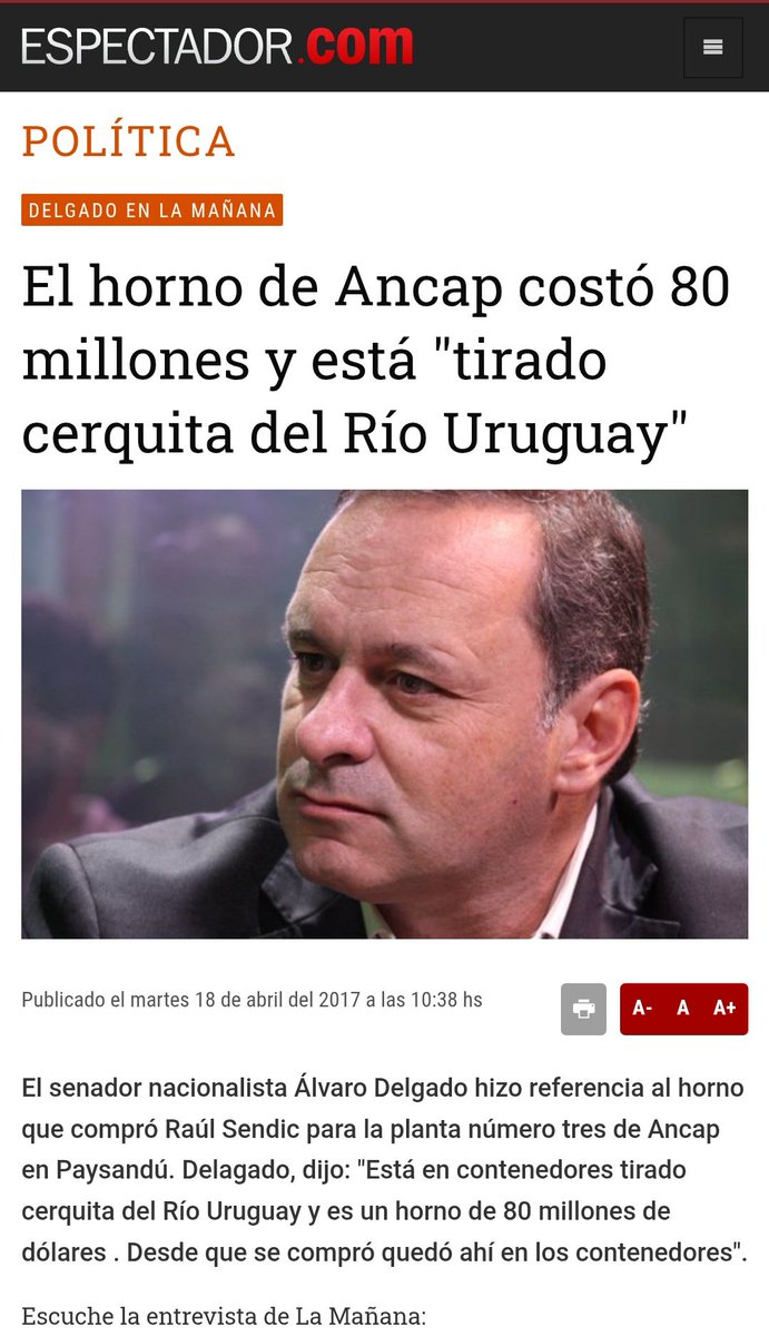DrLagarca2's tweet image. Por qué no se instaló el horno de Ancap de 80 millones de dólares?
La inversión inicial no incluía los costos de montaje y adecuación de la planta en Paysandú, que superaban los US$ 100 millones.
No había garantías, ni estudios previos?
Ahhh... pero las lanchas...