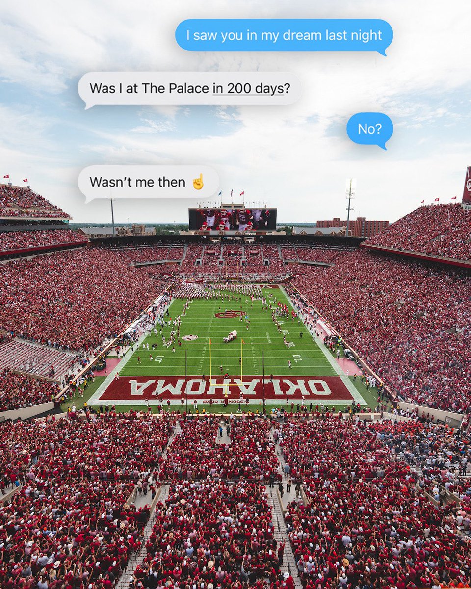 OU_Football's tweet photo. 200 days ⏳ https://t.co/cLInOzovYi