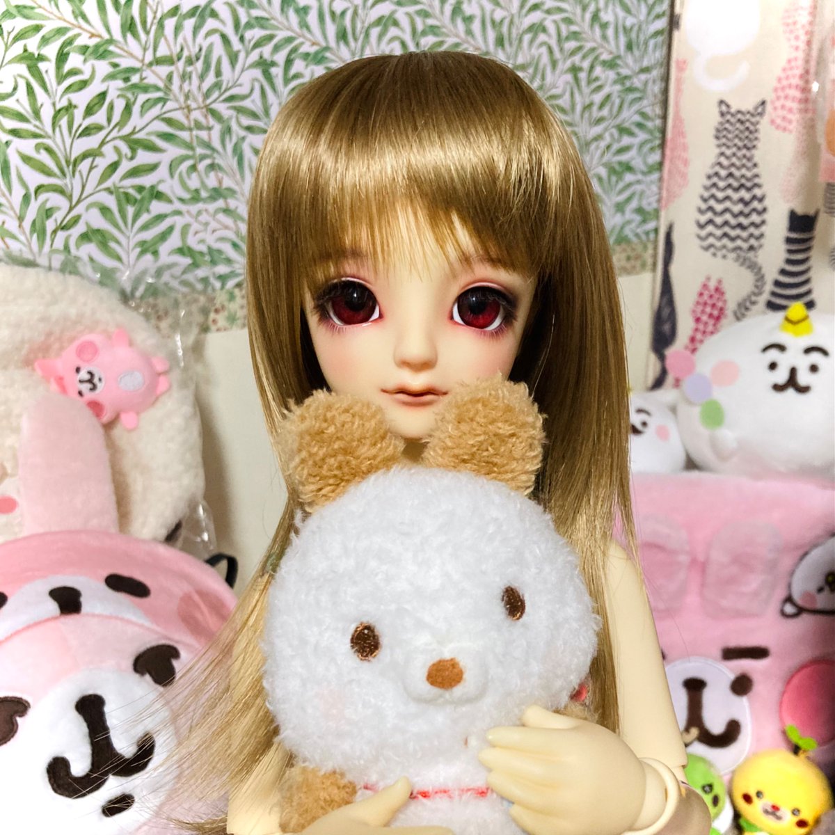 おはようございます🌞✨ 優ちゃんと謎のうさちゃん🐰❤️ 今日も1日