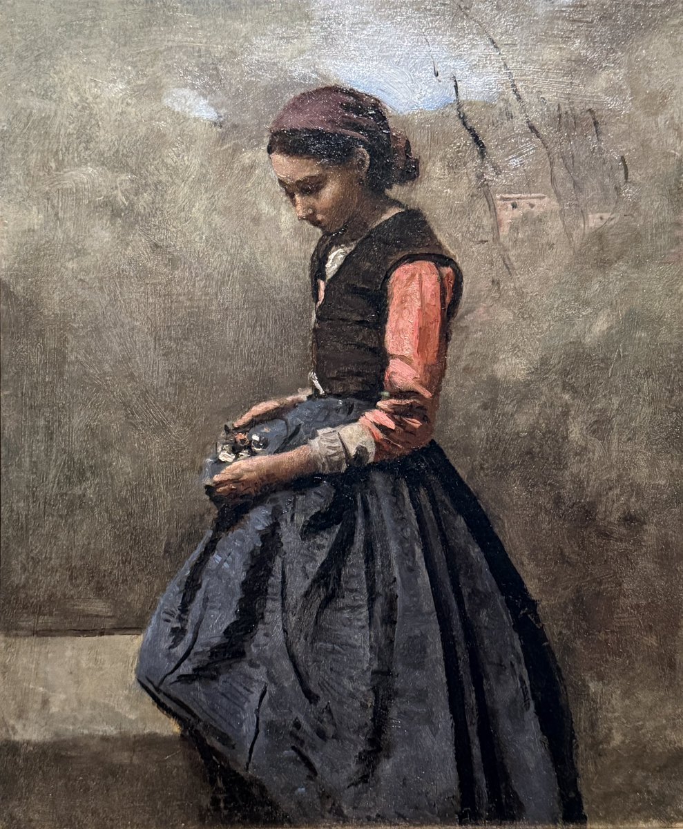 ジャン=バティスト・カミーユ・コロー もの思い 1865-70年頃 油彩