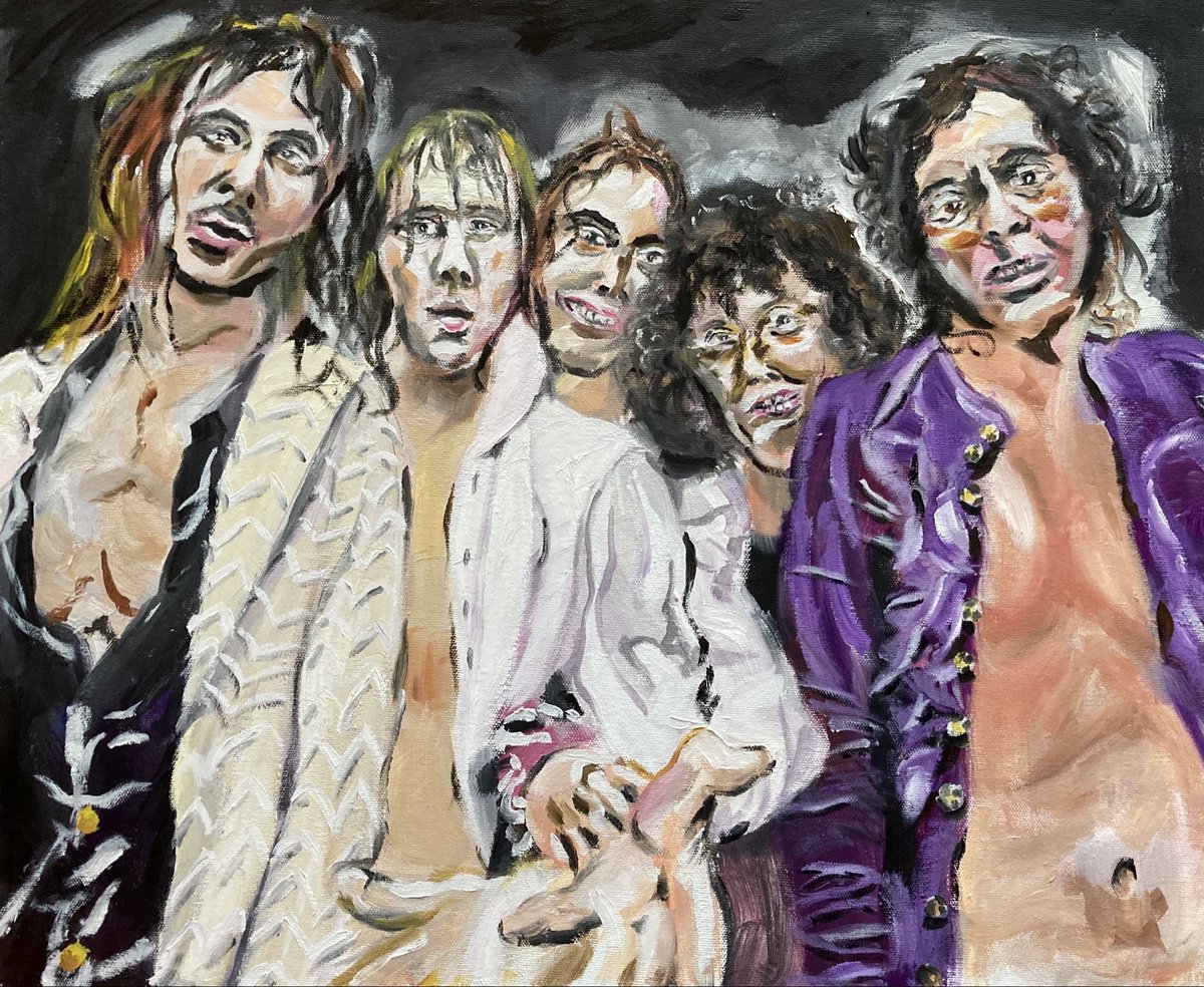 MC5 oil on canvas 50.0 ×60.6 cm (F12) 『PUNK! 反逆の向こう側で ザ