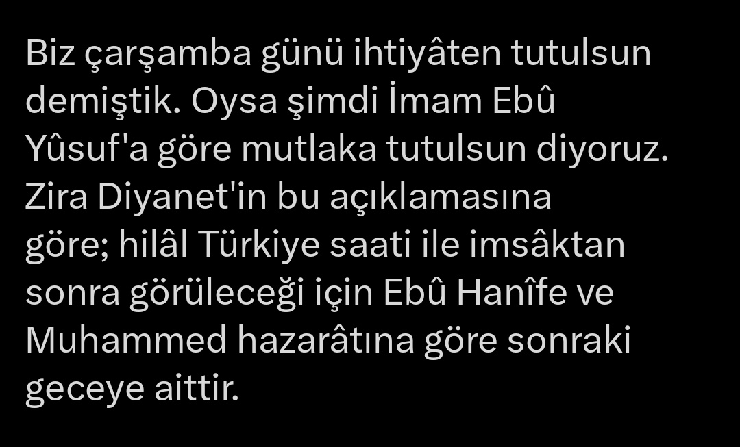 muemce's tweet photo. @c_ahmethoca Ebu Hanife ye göre "imsaktan sonra görülen hilal sonra ki güne aittir " diyip

Hilal imsak saatinden sonra 06.42 de görüleceği belirtmişken

18 Şubat kesin ramazandır nasıl diyorsun be adam

Ya Ebu Hanife ye yalancı diyorsun ya Kendi bildiğini okuyorsun

..
.. https://t.co/FA0revm08o