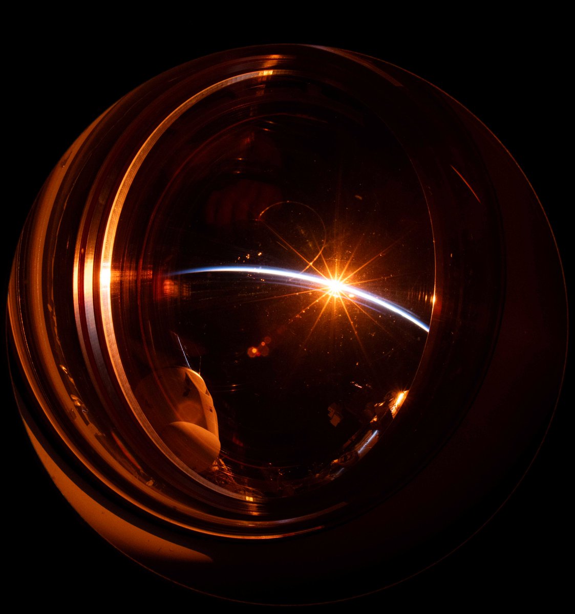 Orbital sunset through the eye of a Dragon