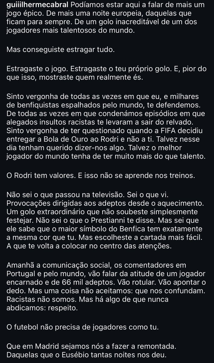 Guilherme Cabral no Instagram. ❤️