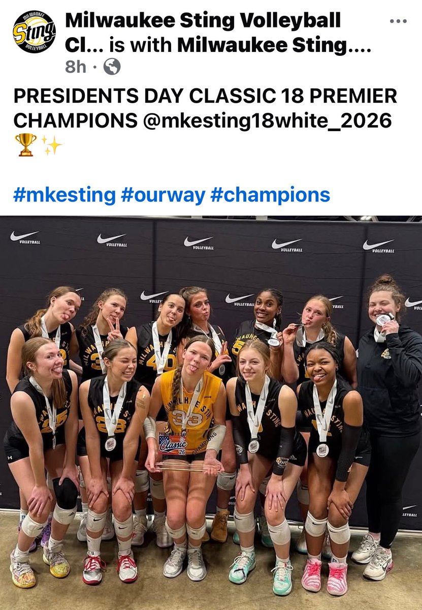 Milwaukee Sting 18 White - 2026 tweet media