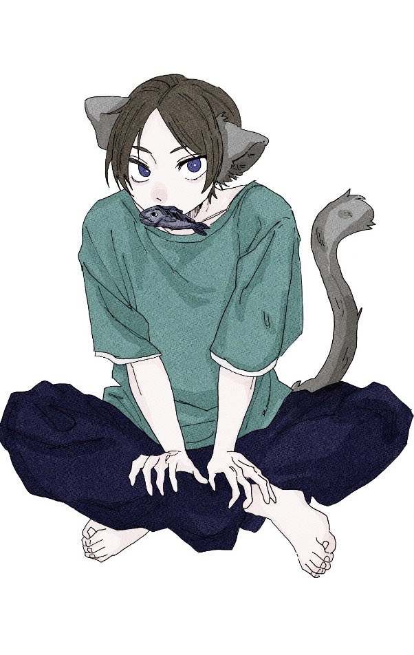 お久しぶりです。うみにゃさんです。 #ニート部アート #うみにゃーと