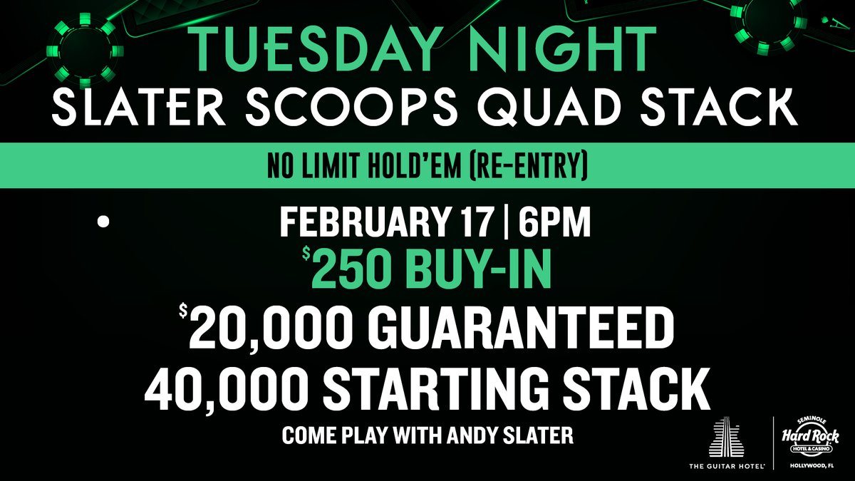 Seminole Hard Rock Hollywood Poker tweet media