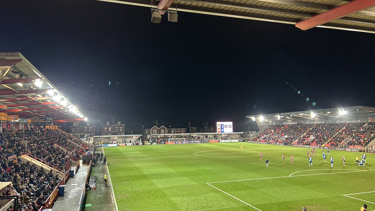 Exeter City 1-1 Wycombe Wanderers. Think a point here is deserved for both sides, bit sloppy at times but Jayden’s strike at the end got us the point. Good fight from the players today, good to be back at SJP! #ECFC