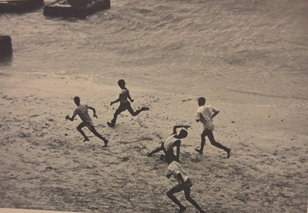 archivesSomalia's tweet photo. Mogadishu 1983 — orphans of fallen soldiers from the Ogaden War playing football by the sea. https://t.co/07lQAqjZPT