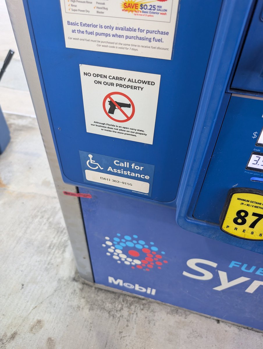 Fail <a href="/exxonmobil/">ExxonMobil</a> , guess I'll find other stations to use. This is stupid, also the sign isn't legally binding, so why have it?