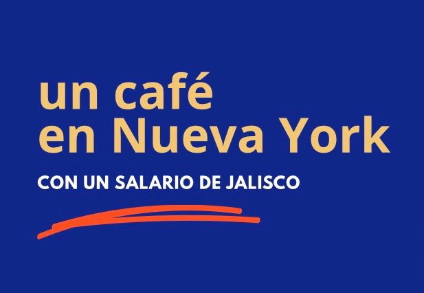 El gobernador de Jalisco, Pablo Lemus, no entiende la renuencia de los jalisciences a adquirir una tarjeta bancaria para el transporte público si “pueden usarla para tomarse un café en Nueva York”

¿Cuánto cuestan un café y un pasaje en NY en relación a Jalisco?

Hice el cálculo: