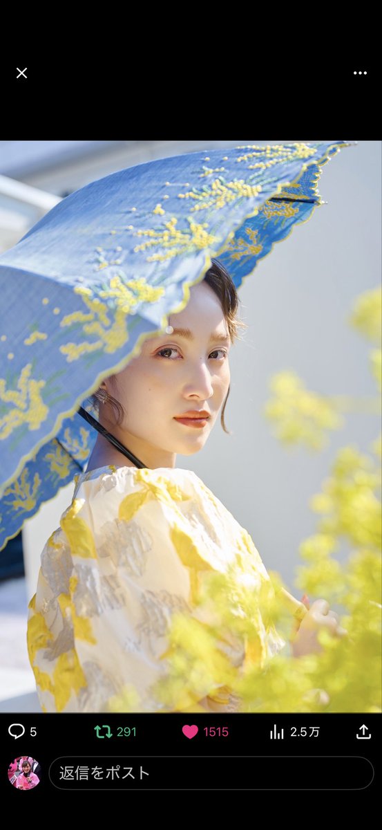 tabounahito's tweet image. becauseさんのミモザ&amp;amp;スズランの日傘、夏菜子ちゃんのは長傘だけど同じもので折りたたみがあった！あと右の傘も可愛いな…あと猫ちゃんの傘は22%OFF😳

 #because #百田夏菜子
 rakuten.co.jp/because-umbrel…