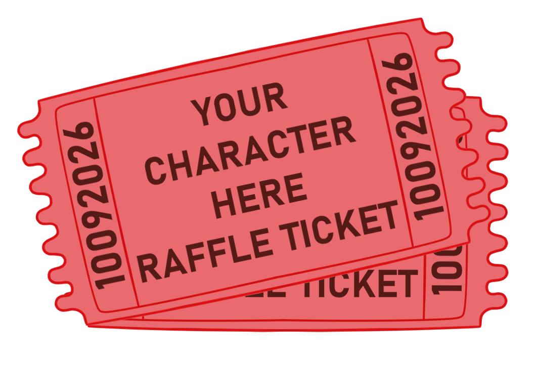 Do you want your character to be featured on a convention poster or on the 2026 convention banner? Here’s your chance to be featured in a piece of art around the convention space!