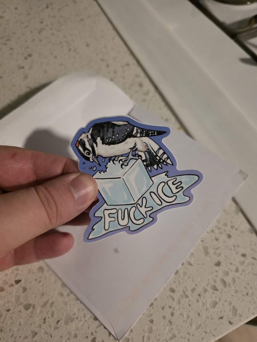 TimxRobot's tweet photo. Ahhh! Just got my sticker! Its going on my car as soon as it's dry out! (Rain in LA... wtf) https://t.co/Xa2XQSIxwc