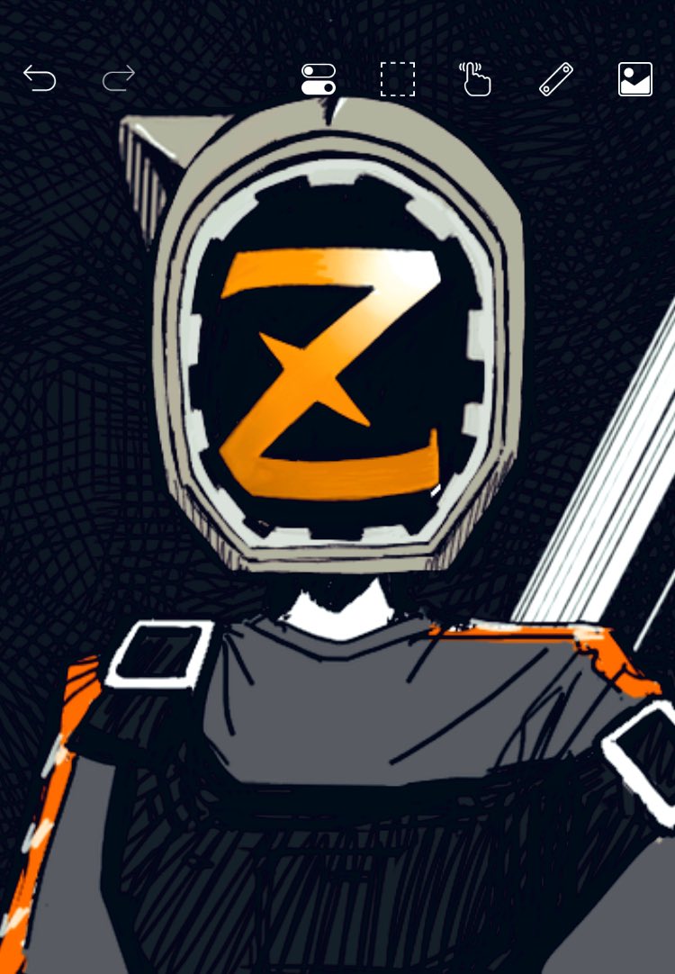 せっかくだから仮面Zも描いてみました🐢✨