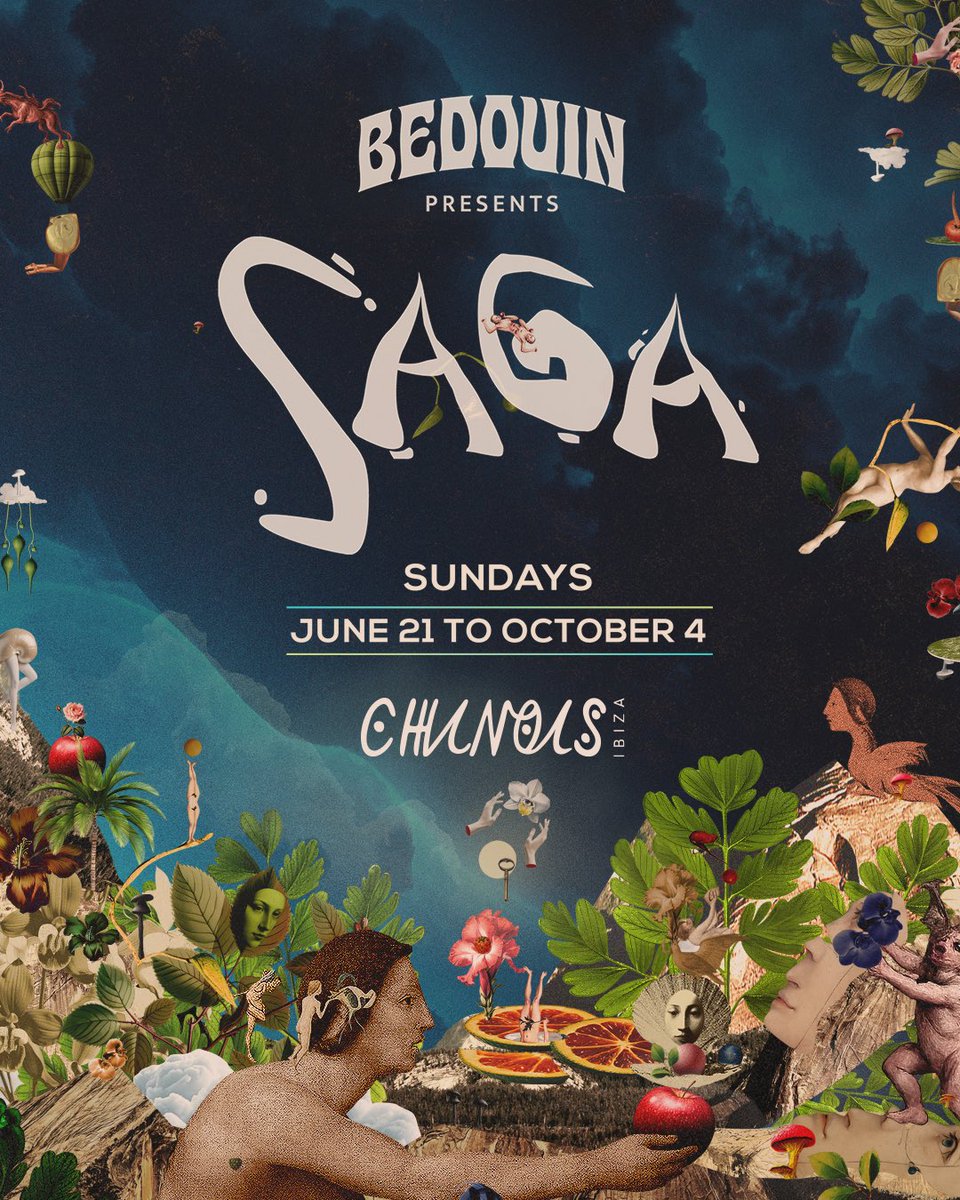 BedouinSaga's tweet photo. Ibiza, we meet again ✨ Step inside the world of SAGA…every Sunday at @chinois June 21-October 4🔮 https://t.co/Hkmdeuv7rg