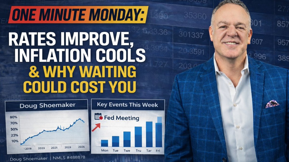 DougShoemaker1's tweet photo. Inflation eased to 2.4%.
Labor is softening beneath the headline.
Bonds pressing resistance.
Mortgage rates may have room to improve.

You can refinance a rate.
You can’t refinance a purchase price.

#MortgageRates #HousingMarket #Refinance https://t.co/mMzVWaDwY9
