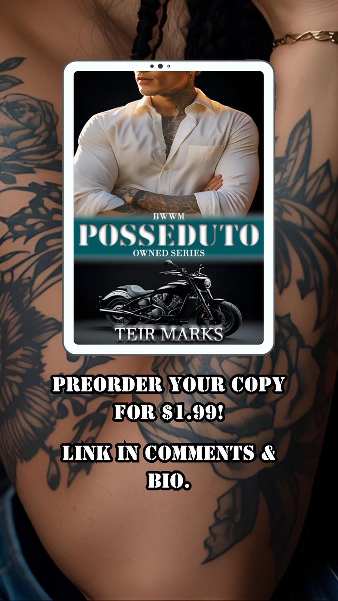 authorteirmarks's tweet photo. 🩵🏍️COMING MARCH 6, 2026🏍️🩵

Complete airball…
📖: Posseduto by Teir Marks
Pre-order your copy today $1.99! 
🔗: https://t.co/3liSAMTlNM

#EtchedVerse #Posseduto #booktwt #booktok https://t.co/zo3EEEAuBL