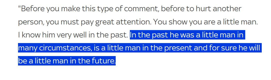 Conte on Mourinho, back in 2018.