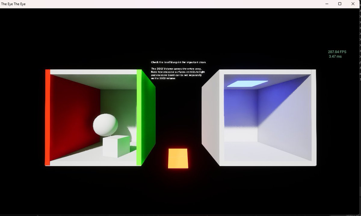 theredpix's tweet image. #UnrealEngine here another showcase of how bad UE 5.7 performs.

This is the official #Nvidia Cornell Box scene, The Vite version is actually running more #Raytracing and in general has higher fidelity. 

#Vite (#DDGI + RT Reflections + RTAO + RT Shadows + RT Translucency) 464FPS