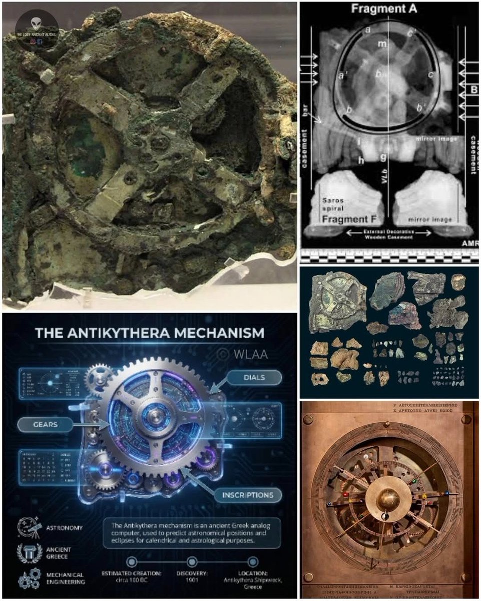 Greek Solar System Model The Antikythera Mechanism is an ancient Greek hand-powered orrery ...