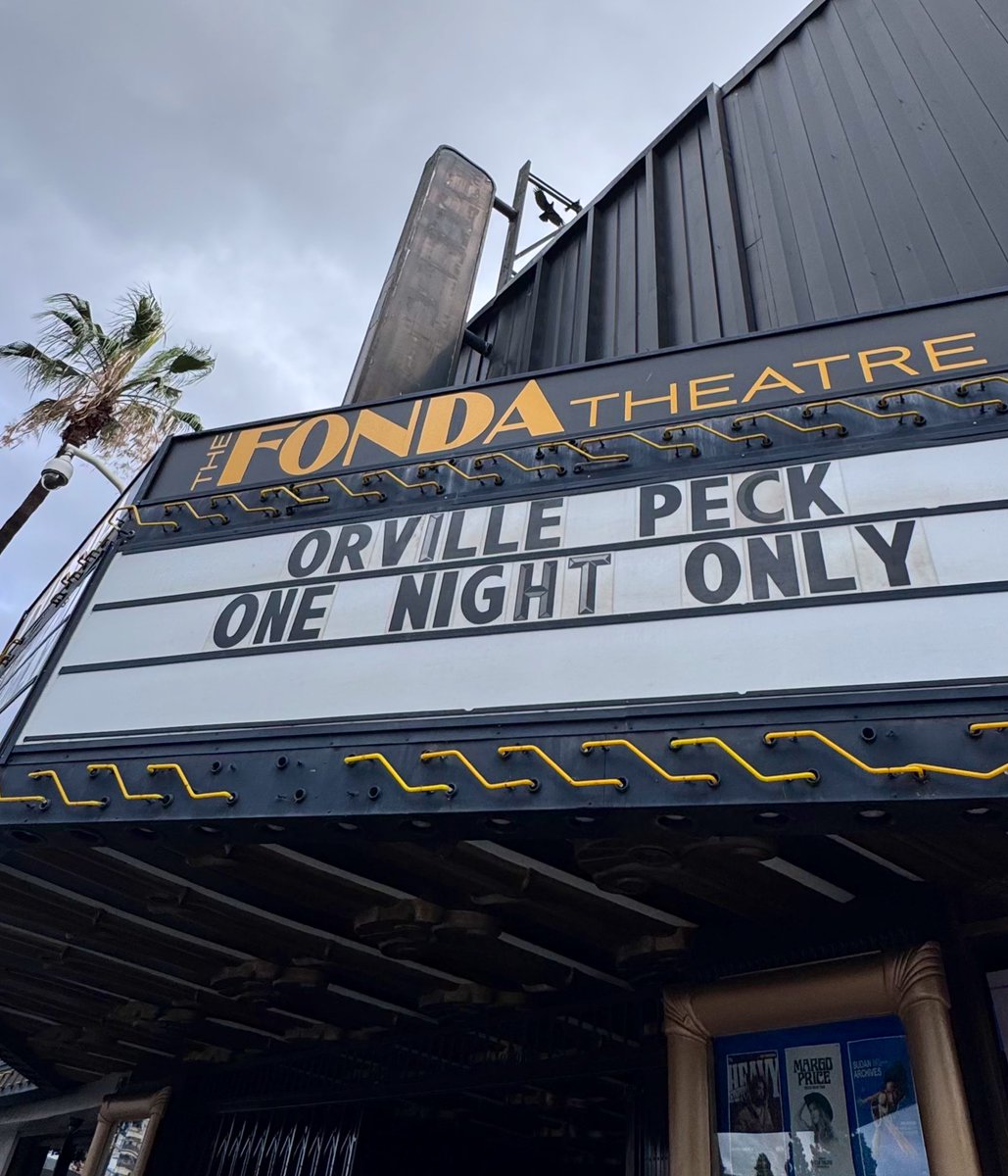 jurassicody's tweet photo. @TheScenestar do you know anything about a secret @orvillepeck show at @FondaTheatre 👀 #orvillepeck https://t.co/9i0iweEciT